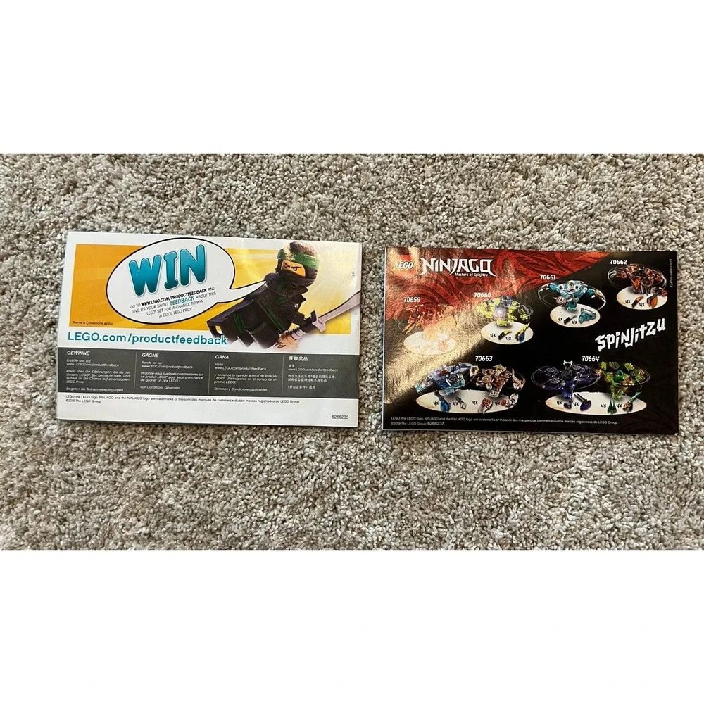LEGO Ninjago Instruction Manual Booklets Lot 6 71738 70641 70667 70672 70610